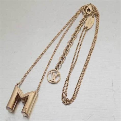 louis vuitton letter necklace|louis vuitton necklace christine.